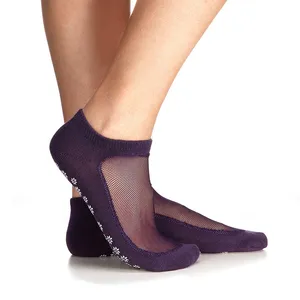 BQ-A 1174 faible QUANTITÉ MINIMALE DE COMMANDE maille yoga chaussettes de sport chaussettes pilates chaussettes