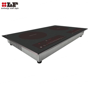 เตาไฟฟ้าแบบฝัง ดีไซน์หรูหราใหม่ ปี 2025 กันน้ำ พร้อมเตาแม่เหล็กไฟฟ้า 2 หัวเตา - Product Image 5