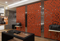 Panneau métallique en aluminium découpé cnc, taille personnalisée, décoration d'écran de balcon privé, Design élégant