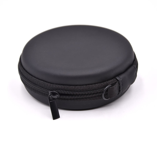 Factory Wholesale Custom Small EVA Waterproof Shockproof Dustproof Carry Bag Earphone Case Zipper Hard Storage Case for Earphone