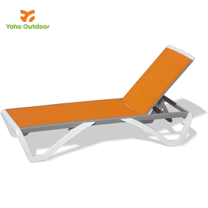 Haute qualité Durable <span class=keywords><strong>pas</strong></span> <span class=keywords><strong>cher</strong></span> <span class=keywords><strong>pliant</strong></span> en aluminium plastique résine extérieur jardin Patio piscine plage pont inclinable chaise longue chaise - Product Image 3