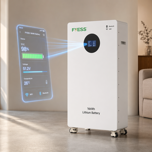 แบตเตอรี่ลิเธียม Lifepo4 สำหรับเก็บพลังงานติดผนังบ้าน 16kWh 48V/51.2V ป้องกันน้ำและฝุ่นระดับ IP65 พร้อมระบบจัดการแบตเตอรี่ในตัว (BMS) - Product Image 1