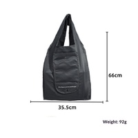 Pasokan Langsung Pabrik Tas Belanja Lipat Portabel Model Terbaru dengan Kancing Tekan, Dompet Ramah Lingkungan dari Bahan Polyester Oxford