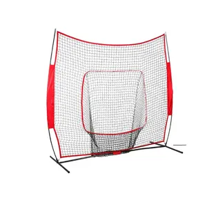 Sports & Entertainment Baseball Practice Hitting Net and Ball Caddy and Batting Tee Set