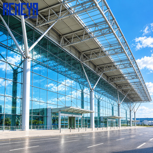 Edificio de Estructura de Acero Prefabricado, Tamaño Personalizado, Nave Industrial con Techo para Exposiciones y Almacenes - Product Image 2