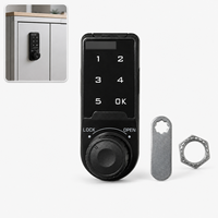 Cerradura Digital de Código Fácil de Instalar para Cajones, Cerradura Electrónica con Interruptor Giratorio para Armarios de Personal y Zapateros