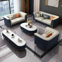 Yeni tasarım Modern lüks deri kanepe takımı oturma odası ev mobilya modüler kanepe seti kesit