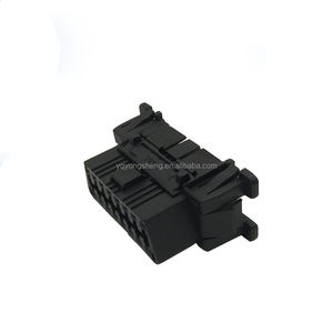 179631-2 Suku Cadang Mobil Konektor Kabel dan Kawat Listrik Plastik Otomotif Betina 16 Pin <span class=keywords><strong>Tyco</strong></span> Equiva Hitam - Product Image 1