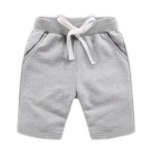 Shorts de jogging pour enfants en coton 100% doux, couleur unie, vente en gros pour l'été, shorts pour bébés garçons - Product Image 4