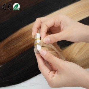 Extensiones de Cabello Humano con Cinta Adhesiva a Precio de Fábrica, Extensiones de Cabello 100% Virgen, Cabello Ruso con Cutícula Intacta - Product Image 1