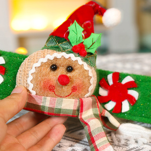 Décorations de rideaux de Noël en gros 2025 pour produits et cadeaux : Adorables ornements Bonhomme de neige, Vieil homme, Élan - Product Image 4