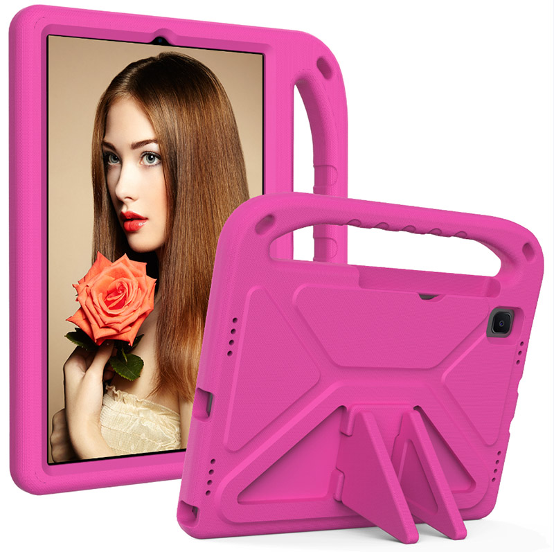 Lovely kids soft EVA foam shockproof tablet case for Samsung Tab A7 10.4 T500 T505 rugged cover with handle grip foldable stand