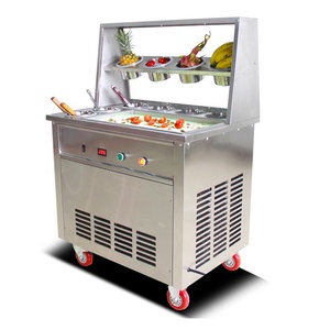 <span class=keywords><strong>Mini</strong></span> machine à glaces roulées à froid avec plateau en marbre - Product Image 1