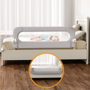 Barrière de <span class=keywords><strong>lit</strong></span> bébé <span class=keywords><strong>anti</strong></span>-<span class=keywords><strong>chute</strong></span>, barrière de <span class=keywords><strong>lit</strong></span> pour nourrissons, barrière latérale pour enfants, simple face - Product Image 2