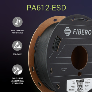 Filament d'imprimante 3D Polymaker Fiberon PA612-ESD 1,75 mm, filament de qualité industrielle pour pièces ESD, bobine de 0,5 kg/3 kg, fabriqué en Chine - Product Image 3