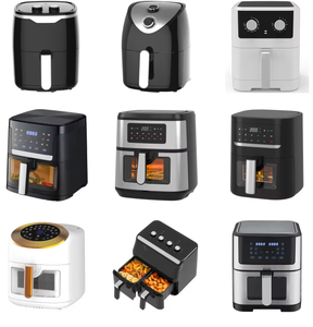 Hộ gia đình 8-lít Nồi chiên không khí với màn hình cảm ứng, có thể nhìn thấy không dính nồi chiên, dầu miễn phí Nồi chiên không khí - Product Image 5