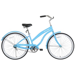 JOYKIE Bicicleta de ciudad para adultos de 26 pulgadas bicicleta de crucero de playa <span class=keywords><strong>rosa</strong></span> para mujer, bicicleta OEM Lowrider - Product Image 4