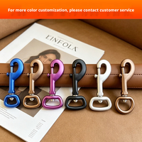 Clip pour chien en alliage d'aluminium aéronautique 6063 - Fournitures pour animaux de compagnie - Corde de traction - Chaîne anti-emmêlement pour chien - Crochet de verrouillage - Accessoire porte-clés