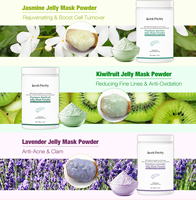 Masque en gelée blanchissant naturel végétalien personnalisé 500g pour SPA, marque privée OEM, poudre de masque facial en gelée cristalline pour le visage, marque privée