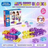 EPT First Builders - Ensemble de blocs de construction souples pour tout-petits avec chaise de rangement, idéal pour la maternelle