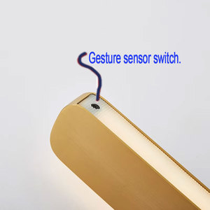 Lampadario rettangolare a una linea lineare lampadario ristorante bar soggiorno lampadario creativo può sollevare lampadario - Product Image 5