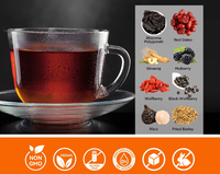 Chinaherbs Formule de Thé aux Cinq Trésors pour Hommes avec Ginseng, Goji et Maca pour l'Énergie Sexuelle