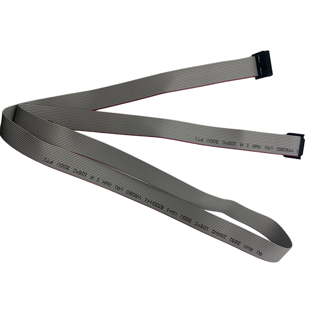 Custom Flat Ribbon Cable 2.54mm Pitch 2 Row 7 Pin Ribbon Cable Flat Grey Color 2.54 Idc Flexible Flat Cable for Motorcycle
