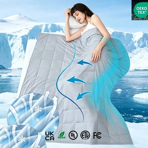 <span class=keywords><strong>Couverture</strong></span> lestée compacte pour thérapie du sommeil, <span class=keywords><strong>couverture</strong></span> respirante avec billes de verre de qualité supérieure pour adultes souffrant d'anxiété - Product Image 1