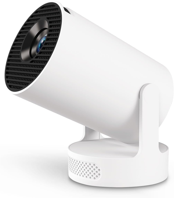 Smart Portable Full HD 720P 4K Android 11 WiFi LED Projector with High Brightness 160 Lumens 180 Rotation Mini Home Theater