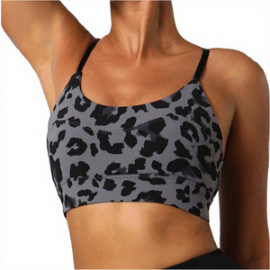 เสื้อชั้นในกีฬาแบบดันทรง ระบายอากาศได้ดี ซัพพอร์ตสูง สายคล้องคอ สำหรับผู้หญิง เหมาะสำหรับโยคะ ฟิตเนส ผลิตจากผ้าสแปนเด็กซ์/ไนลอน ลดราคาพิเศษ - Product Image 4