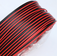 Câble électrique de raccordement à 2 broches rouge noir Auto 2 fils basse tension DC Wire for Car Audio Home Theater LED