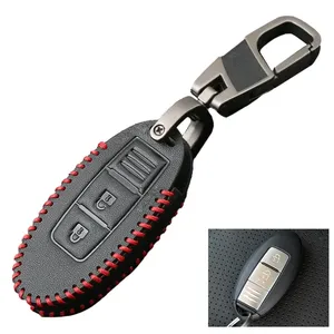 Housse de clé en cuir PU Alissa X-Trail pour <span class=keywords><strong>Nissan</strong></span> Qashqai, housse de télécommande Skyline <span class=keywords><strong>Juke</strong></span> OLIVER, accessoires pratiques - Product Image 4