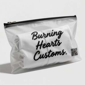 Custom <b>Black</b> T-Shirt Resealable Ziplock Bags for Shoes Clothing Hot Stamping Glossy/Frosted Finish Recyclable PET/PE Plastic - Product Image 5