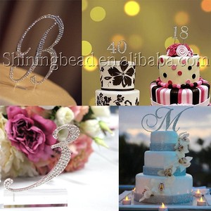 Rhinestone 50 Cake Topper for <strong>50th</strong> <strong>Birthday</strong> /Anniversary Party <strong>Decoration</strong> - Product Image 4