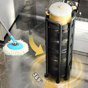 <span class=keywords><strong>Étagère</strong></span> <span class=keywords><strong>rotative</strong></span> de <span class=keywords><strong>cuisine</strong></span> à 360 degrés, paniers de rangement pour fruits et légumes, <span class=keywords><strong>étagère</strong></span> ronde multifonctionnelle pour le sol avec <span class=keywords><strong>roulettes</strong></span> - Product Image 6