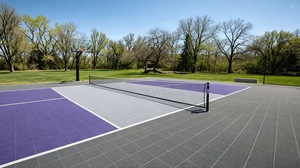 Dalles de sport en plastique TPE tout usage, dalles souples pour terrains de sport, dalles de sol emboîtables pour pickleball, tennis, basketball ASF-V6 - Product Image 2