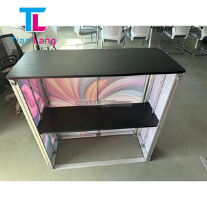 White Acrylic Luminous <b>Table</b> Board Simple Assembly Light Box <b>Display</b> for Trade Show Reception & Exhibitions Activities - Product Image 2