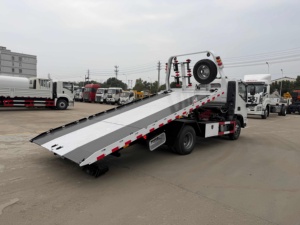 FOTON 4x2 5 tonnes, camion de remorquage à plateau, Euro 3, véhicule <span class=keywords><strong>d</strong></span>'assistance routière pour remorquer deux voitures simultanément - Product Image 4