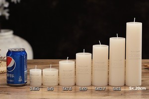 Bougies Pilier Décoratives <span class=keywords><strong>en</strong></span> Cire de <span class=keywords><strong>Paraffine</strong></span> Blanche, <span class=keywords><strong>Bougie</strong></span> Cylindrique Blanche, <span class=keywords><strong>Bougie</strong></span> <span class=keywords><strong>en</strong></span> <span class=keywords><strong>Gros</strong></span> - Product Image 6
