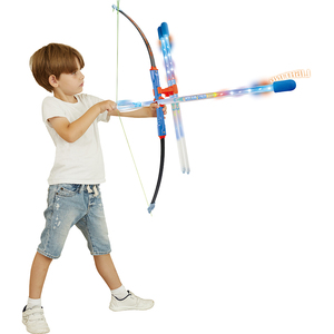 Trẻ em trong nhà ngoài trời thể thao đồ chơi vui vẻ phát sáng cung và mũi tên đồ chơi đặt vui nhộn ánh sáng Sợi cung mềm đạn mũi tên đồ chơi thiết lập - Product Image 6