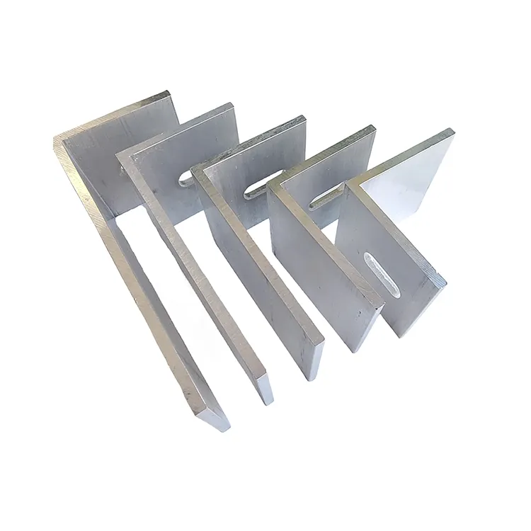 Aluminium L bracket 80x40x40mm Aluminum L Shape Solar Panel Mounting Brackets Roof Hook Soporte de aluminio en forma de L