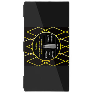 Nouveauté, vente chaude, ongles <span class=keywords><strong>en</strong></span> plastique transparents fins à presser, personnalisés, <span class=keywords><strong>en</strong></span> gros, marque personnalisée - Product Image 4