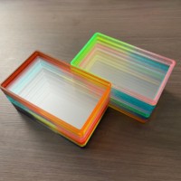 Pelindung Slab Akrilik Transparan, Pelindung Bumper TPU Gradasi, 41 Pilihan Warna untuk Kotak Slab Kartu Bergradasi