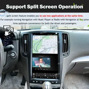 Radio para Auto Android 12 para Infiniti G37 G35 G25 Q40 Q60 2007-2015, Pantalla Vertical, Reproductor Multimedia, GPS, Navegación, Carplay - Product Image 5