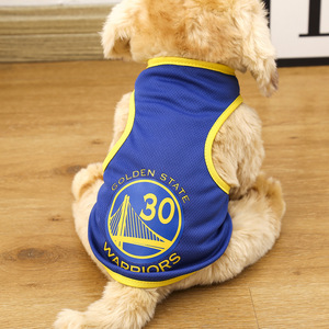 Accessori per animali domestici più venduti in poliestere traspirante e resistente vestiti per cani da gatto da indossare all'esterno nel Design della tuta da basket - Product Image 4