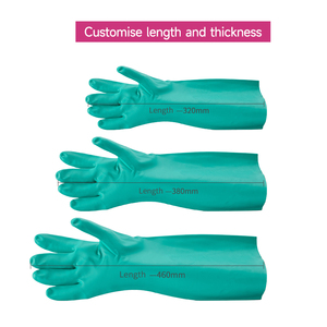 قفازات حماية صناعية مقاومة للحرارة غير مبطنة للعمل بشعار مخصص مقاوم للماء ، - Product Image 3