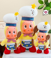Boneka Chef Plush Lucu Hadiah Promosi Mainan Logo Custom Terima OEM/ODM Grosir Mainan Plush