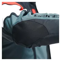 Veste de moto imperméable Gore-Tex Carve Master 3 en noir ébène rouge lavared avec pantalon fabriqué en Italie