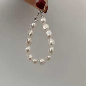 Pulsera Ajustable de Perlas Barrocas Naturales Vintage WENCHI, Chapada en Cobre y Platino, Diseño de Brazalete de Moda de 15-16 cm - Product Image 4