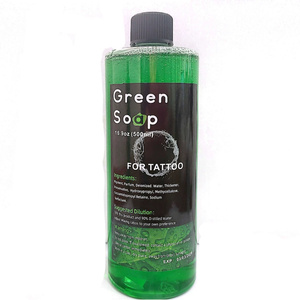 Solución Limpiadora Concentrada de Jabón Verde para Tatuajes, Lavado con Algas Verdes para Suministros Profesionales de Tatuajes - Product Image 1